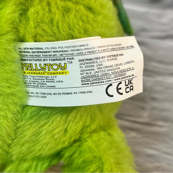 Kellytoy Green Sparkle Winged Dragon With Sparkle Horns Plush Stuffed Animal - Picture 5 of 7